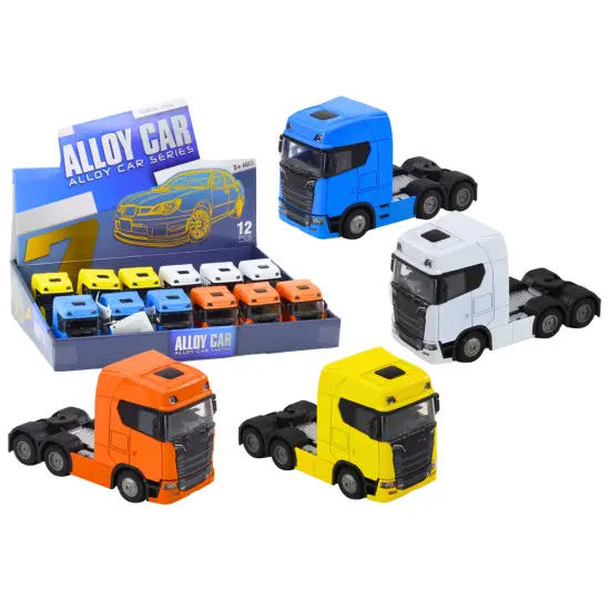 Truck Without Trailer 1:32 Tilting Metal Canopy Lights Sounds Drive Žaisliniai automobiliai