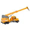 Truck Yellow Crane With Friction Drive Light and Sound Effects Žaisliniai automobiliai