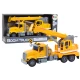 Truck Yellow Crane With Friction Drive Light and Sound Effects Žaisliniai automobiliai