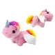 Unicorn Plush Pull-On Jumping Horse Pink Pliušiniai žaislai
