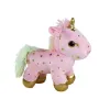 Unicorn Plush Sleeping Animal Lullaby Pink With Stars Set Pliušiniai žaislai