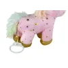 Unicorn Plush Sleeping Animal Lullaby Pink With Stars Set Pliušiniai žaislai