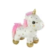 Unicorn Plush Sleeping Animal Lullaby White With Stars Set Pliušiniai žaislai
