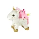Unicorn Plush Sleeping Animal Lullaby White With Stars Set Pliušiniai žaislai