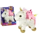 Unicorn Plush Sleeping Animal Lullaby White With Stars Set Pliušiniai žaislai