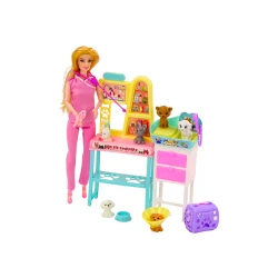 Veterinarijos lėlių rinkinys su gyvūnais