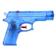 Mažas mėlynas vandens pistoletas Šautuvai