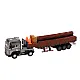 Wood Truck Truck Trailer 1:24 Wood Logs Sounds Lights Žaisliniai automobiliai