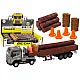 Wood Truck Truck Trailer 1:24 Wood Logs Sounds Lights Žaisliniai automobiliai