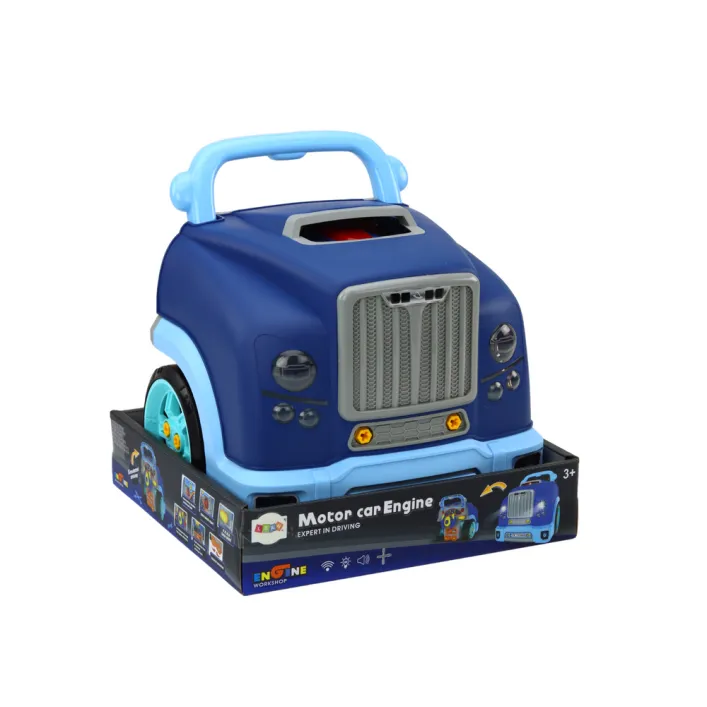 Workshop Engine Truck Disassembly DIY Kit Blue Darbo įrankiai