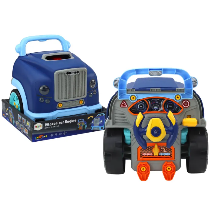 Workshop Engine Truck Disassembly DIY Kit Blue Darbo įrankiai