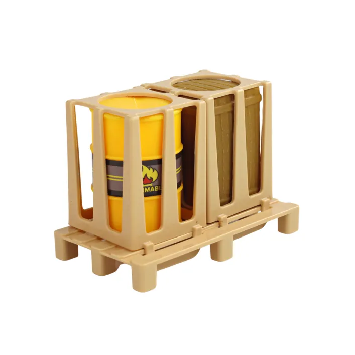 Yellow Forklift 1:16 Moving Forks Sounds Lights Žaisliniai automobiliai