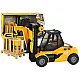 Yellow Forklift 1:16 Moving Forks Sounds Lights Samochody-zabawki