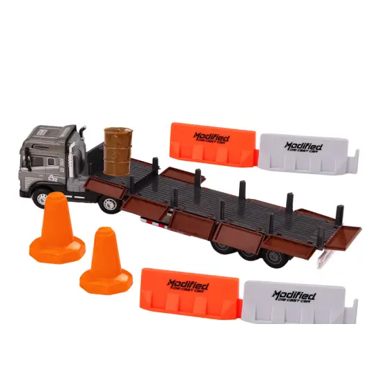 Truck With Trailer 1:24 TIR Car Truck Accessories Sounds Žaisliniai automobiliai