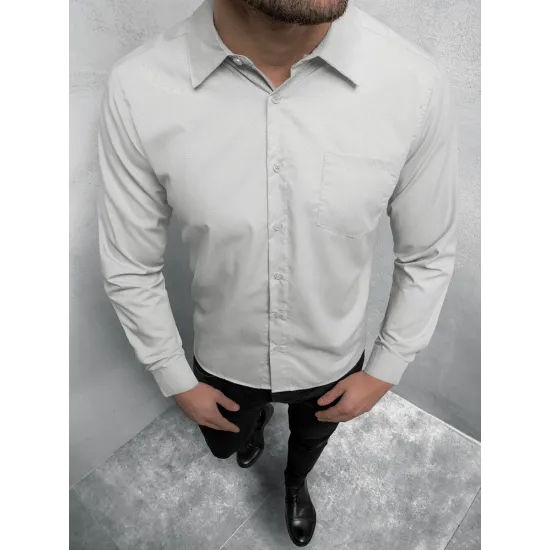 Szara koszula męska Elegancja JS/HH038/3