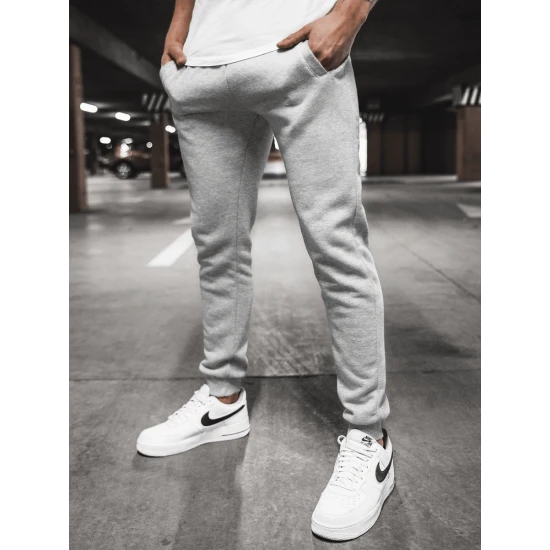 Vyriškos šviesiai pilkos laisvalaikio kelnės Sergo JS/XW01