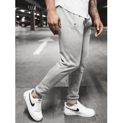 Vyriškos šviesiai pilkos laisvalaikio kelnės Sergo