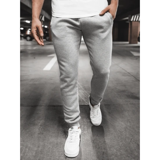 Vyriškos šviesiai pilkos laisvalaikio kelnės Sergo JS/XW01