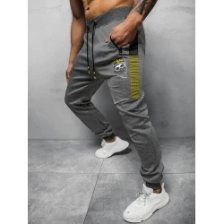 Vyriškos tamsiai pilkos laisvalaikio kelnės Liter