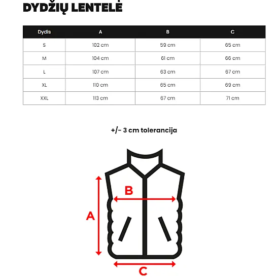 Juoda vyriška liemenė su gobtuvu Andren O/M3201Z