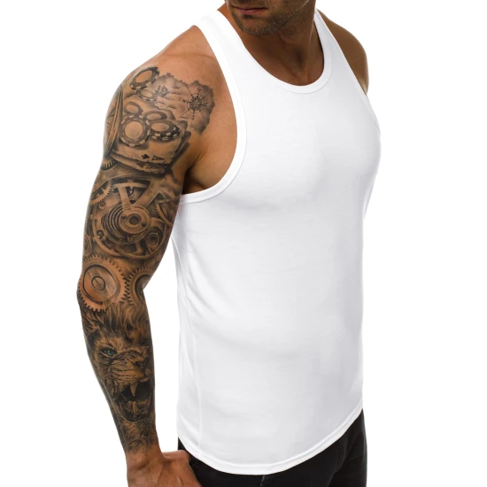 Vyriški berankoviai balti marškinėliai Romul Marškinėliai