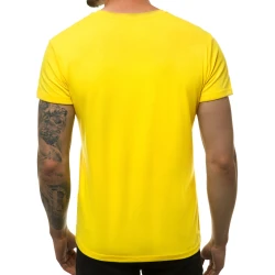 Vyriški marškinėliai šviesiai geltonos spalvos Loget