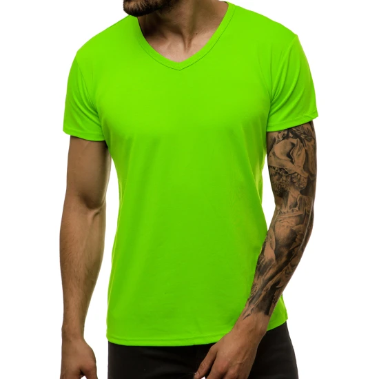 Vyriški žalios neoninės spalvos marškinėliai Dimel JS/712007
