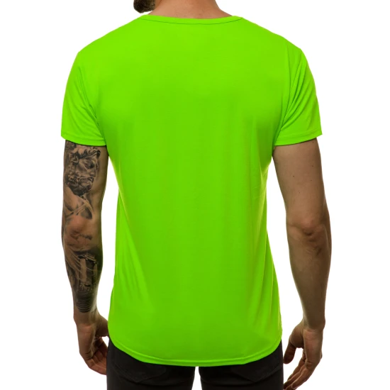 Vyriški žalios neoninės spalvos marškinėliai Dimel JS/712007