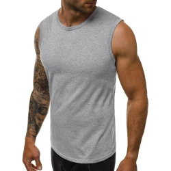 Berankoviai šviesiai pilki vyriški marškinėliai Look