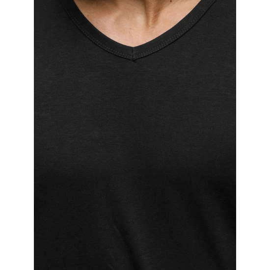 Vyriški juodos spalvos marškinėliai Karte 712007
