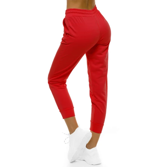 Akcija: Moteriškos raudonos laisvalaikio kelnės Kerol O/MB2002/21