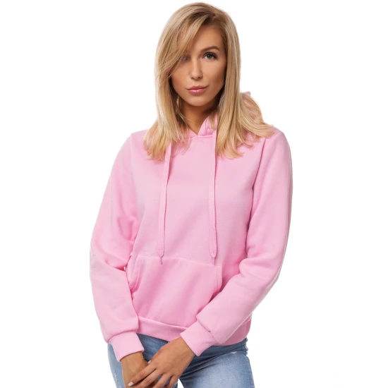 Šviesiai rožinis moteriškas džemperis su gobtuvu Molin JS/W02