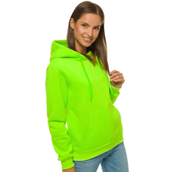 Šviesiai žalias moteriškas džemperis su gobtuvu Molin JS/W02