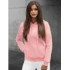 Moteriškas džemperis su gobtuvu šviesiai rožinės spalvos Look JS/W03