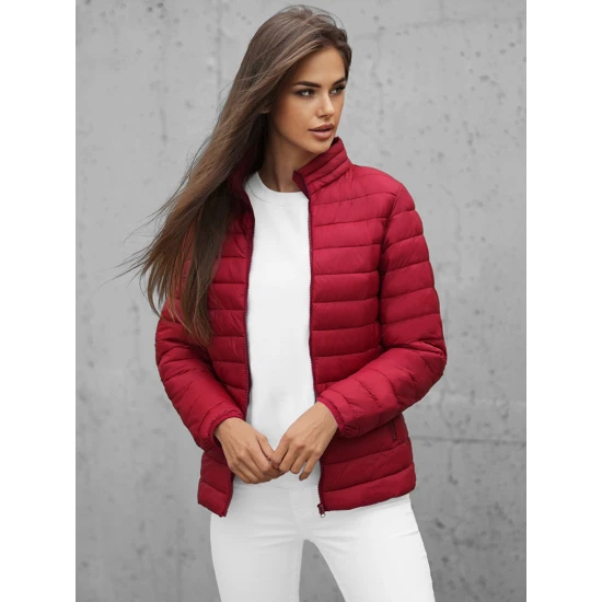 Bordo spalvos moteriška pavasarinė striukė Doli JB/JP1141