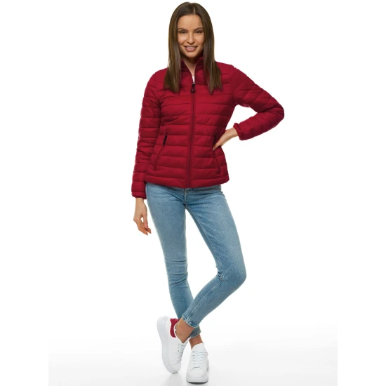 Bordo spalvos moteriška pavasarinė striukė Doli JB/JP1141