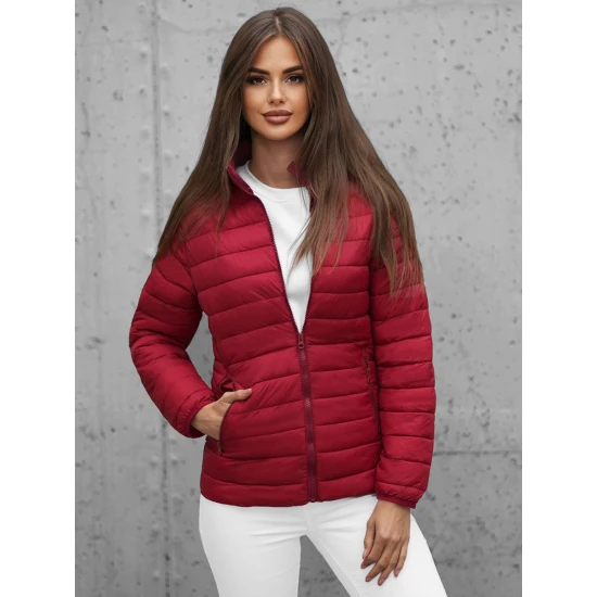 Bordo spalvos moteriška pavasarinė striukė Doli JB/JP1141