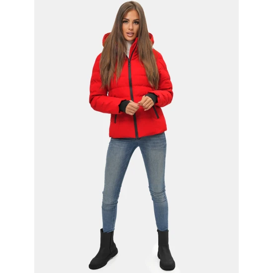 Raudona moteriška striukė Jena JS/M769/270