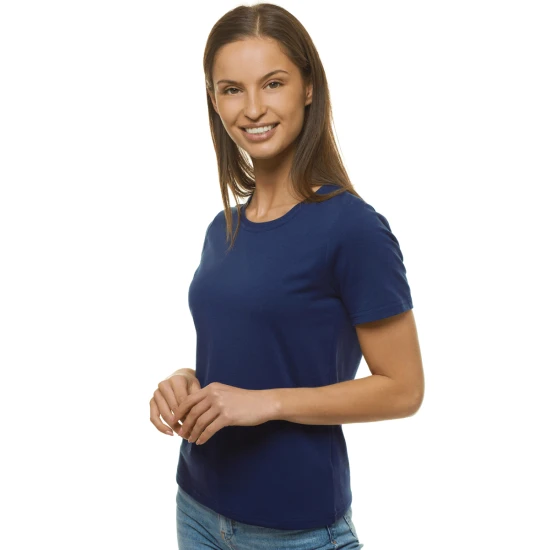 Moteriški tamsiai mėlynos spalvos marškinėliai Dian JS/SD211/25