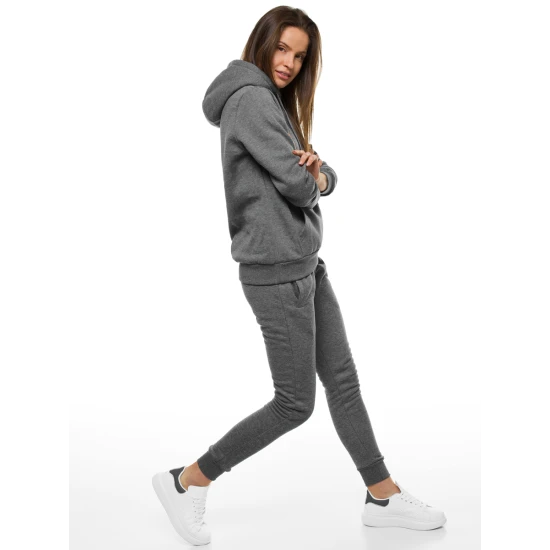 Moteriškas tamsiai pilkas  sportinis kostiumas Super 18