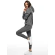 Moteriškas tamsiai pilkas  sportinis kostiumas Super 18