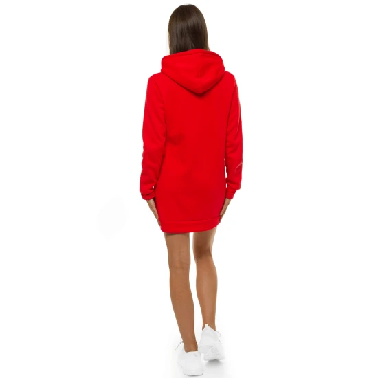 Moteriška raudona suknelė su gobtuvu Megan JS/YS10003/18