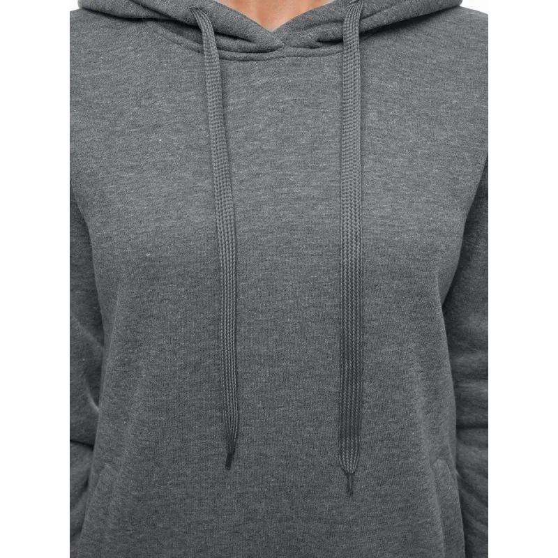 Womens dark gray hooded dress Margaret JS/YS10005/5