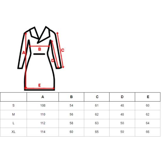 Moteriškas juodas paltas Korper JS/M737/392