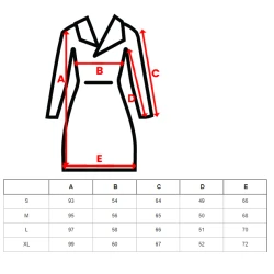 Ilga balta žieminė striukė Steper