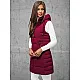 Moteriška bordo spalvos dygsniuota liemenė Dona JS/16M9096/06Z