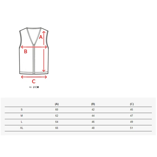 Liemenė raudona Jupiter TY3001