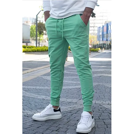 Vyriškos mėtinės laisvalaikio kelnės Max PK4821 Premium