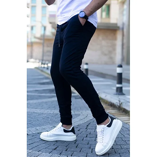 Vyriškos tamsiai mėlynos laisvalaikio kelnės Max PK4821 Premium
