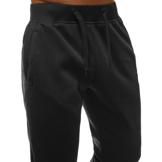 Vyriškos juodos laisvalaikio kelnės Sergo Laisvalaikio kelnės